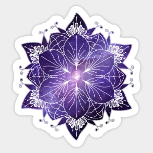 Centre of the Galaxy - Mandala Design Sticker